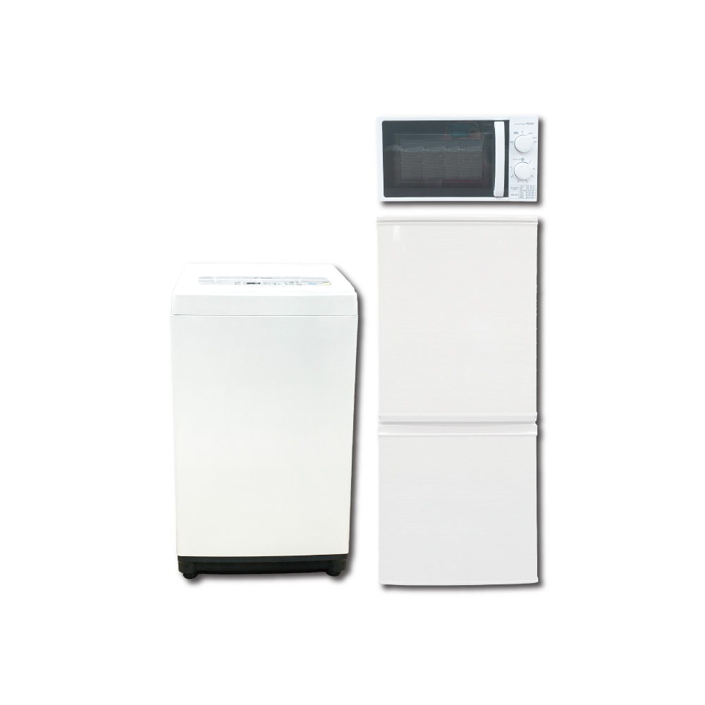 153Z 冷蔵庫 一人暮らし向け 洗濯機 電子レンジ 3点セット 一人暮らし向け 新生活 家電セット 3点 新品 冷蔵庫・洗濯機・レンジ ハイクラス