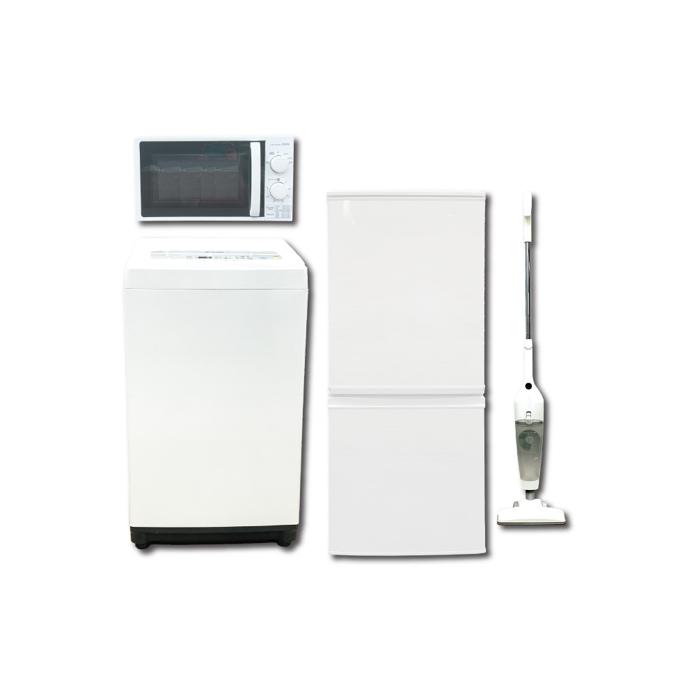 【高年式】お任せ4点セット 一人暮らし用 冷蔵庫、洗濯機、テレビ、電子レンジ 楽天市場】高年式 一人暮らし 家電セット 海外メーカー 21〜24年