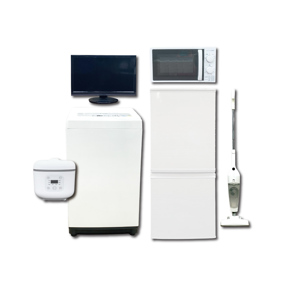 地域限定販売　高年式！家電5点セット　　冷蔵庫、洗濯機、レンジ、掃除機、炊飯器 楽天市場】家電セット 一人暮らし 5点セット 冷蔵庫 2ドア
